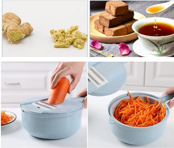 8-in-1 Multifunction Vegetable Slicer & Kitchen Food Cutter