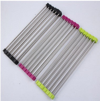 Foldable Stainless Steel Sink Drying Rack for Modern Kitchens