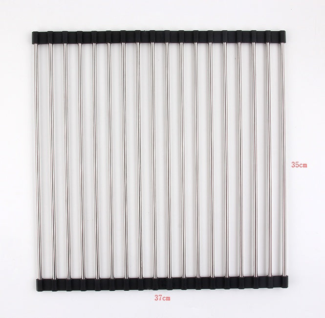 Foldable Stainless Steel Sink Drying Rack for Modern Kitchens