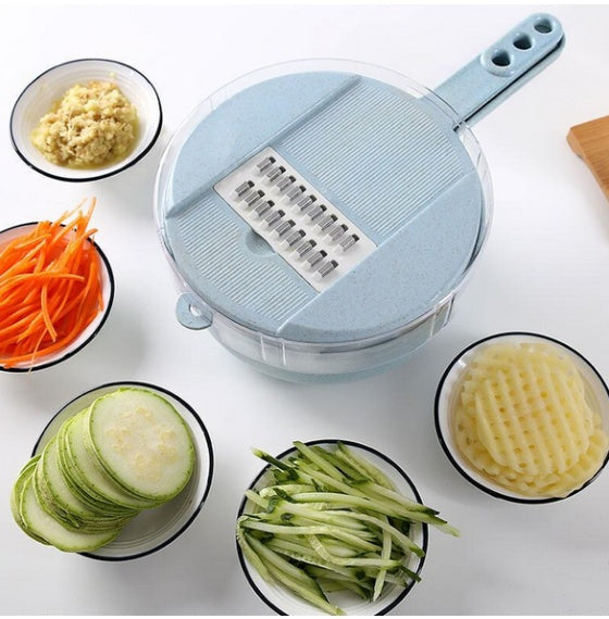 8-in-1 Multifunction Vegetable Slicer & Kitchen Food Cutter
