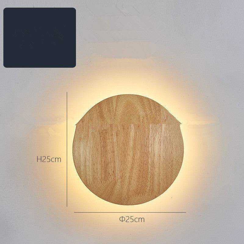 Minimalist Wooden Wall Lamp for Warm Ambient Decor