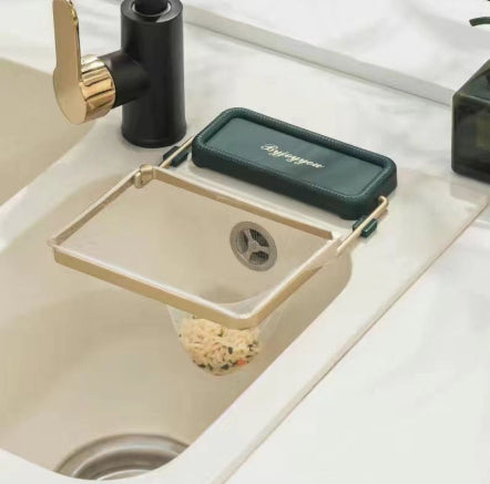 Kitchen Sink Filter Rack for Easy Food Waste Drainage