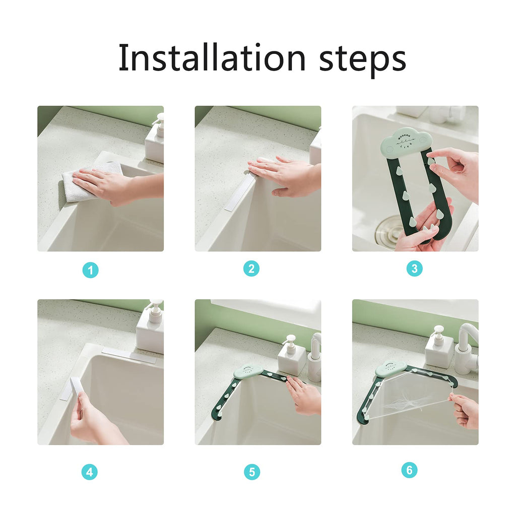 Triangle Sink Drain Rack for Kitchen Organization & Drainage