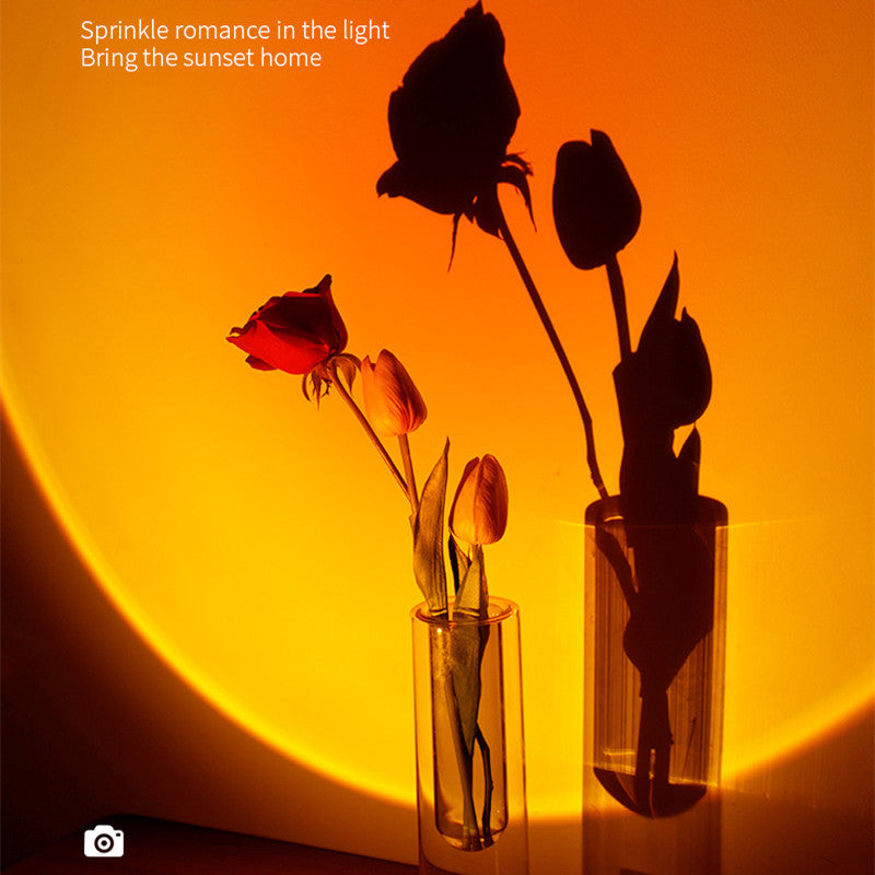 Sunset Glow Humidifier Lamp for Cozy Ambient Atmosphere