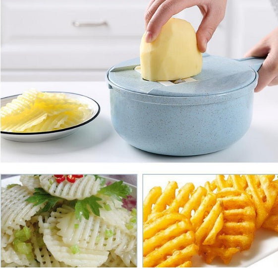 8-in-1 Multifunction Vegetable Slicer & Kitchen Food Cutter