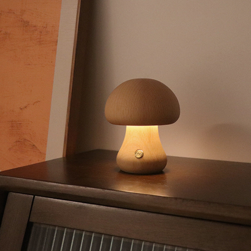 Nordic Mushroom LED Night Lamp for Cozy Bedroom Decor
