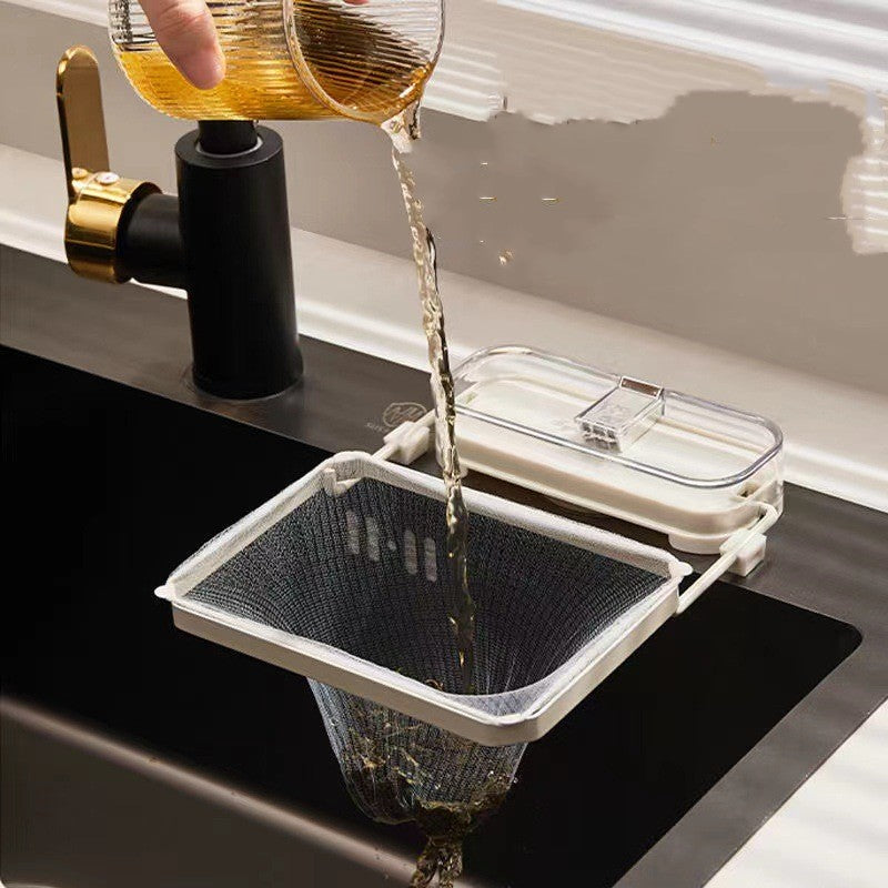 Kitchen Sink Filter Rack for Easy Food Waste Drainage