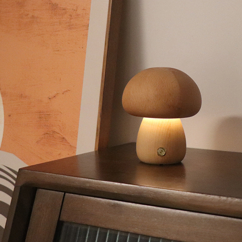 Nordic Mushroom LED Night Lamp for Cozy Bedroom Decor